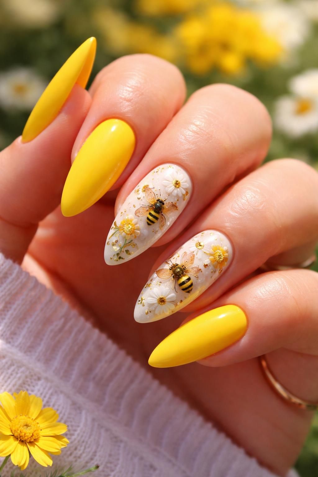discover bright and beautiful yellow almond nail art ideas that will make your nails stand out with stunning designs and vibrant colors.