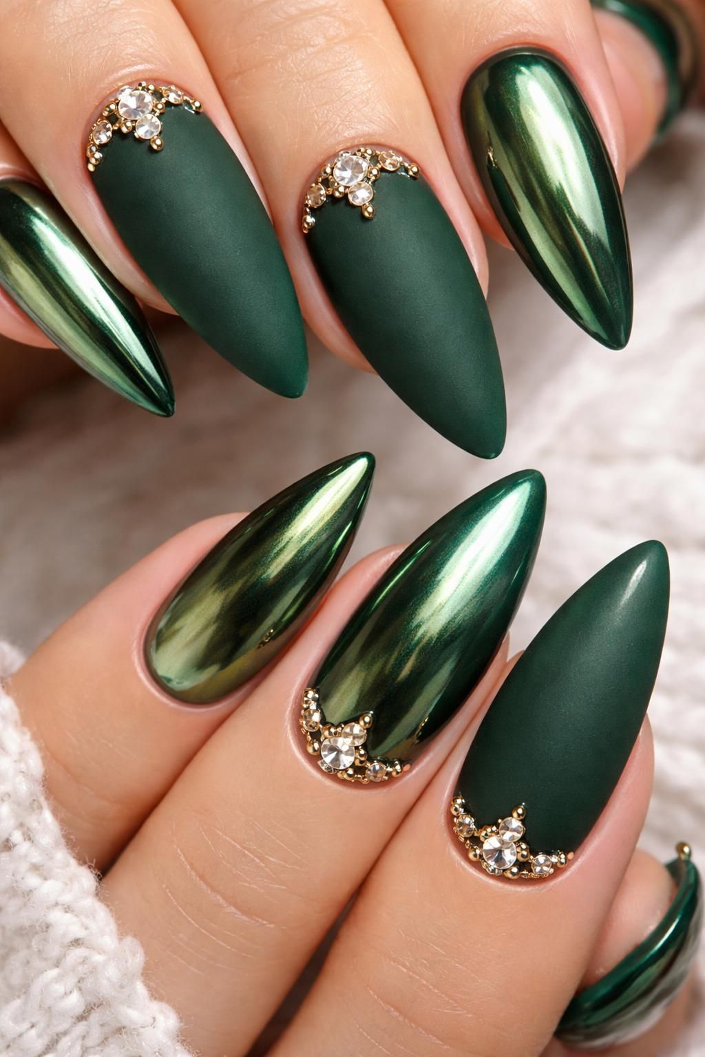discover the chic and eco-friendly trend of green prom nails, combining style and sustainability for a standout look at your special event.