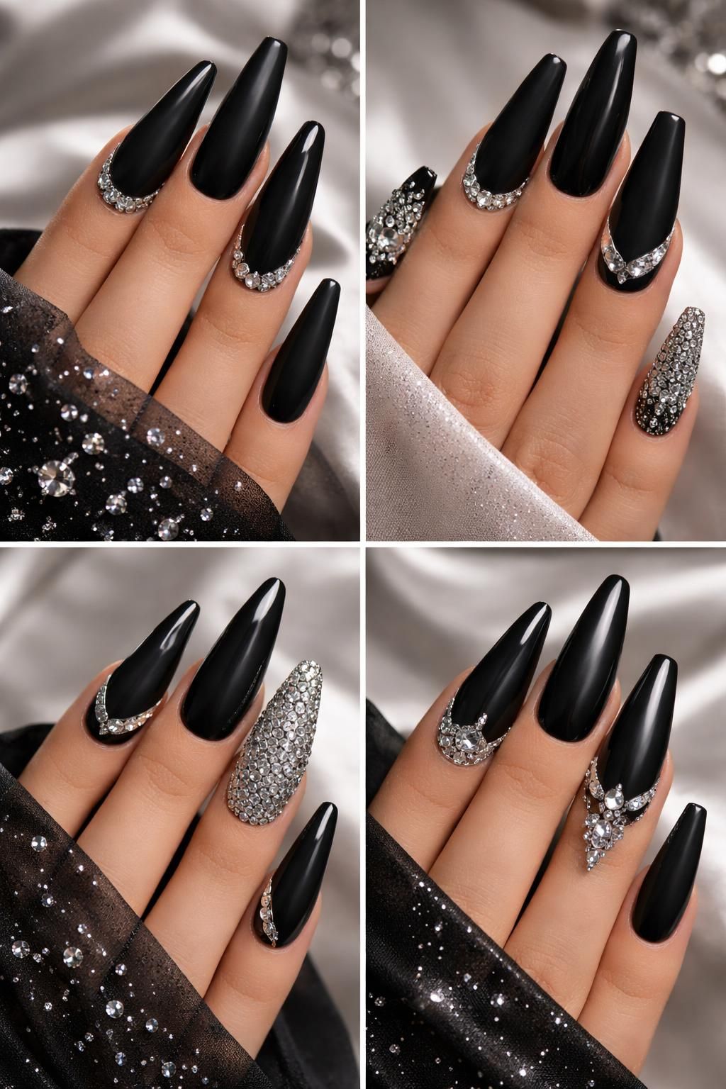 discover bold and stylish black prom nail designs with our ultimate guide, featuring chic and edgy looks perfect for your special night.