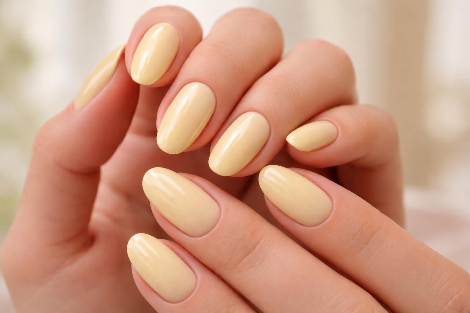 discover the elegance of pastel yellow nails, combining chic style with a soft, alluring touch perfect for any occasion.