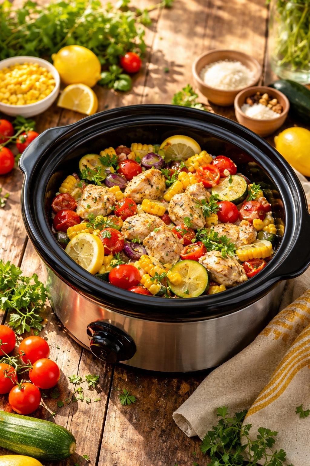 discover delicious and easy summer meals made effortlessly in your crockpot. perfect recipes for warm weather cooking that save you time and keep your kitchen cool.
