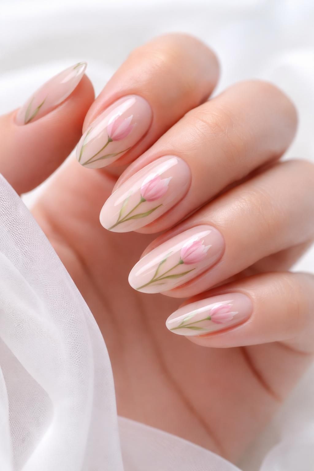 discover elegant tulip-inspired nail art designs that add a fresh and vibrant touch to your style. perfect for brightening your look with a floral flair.