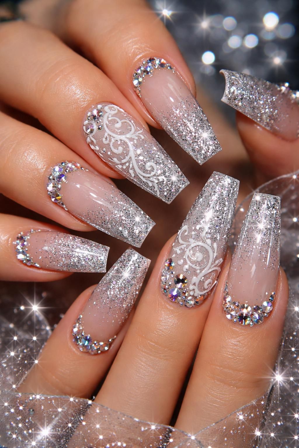 discover stunning silver acrylic nails perfect for your prom night. elevate your style with elegant, shimmering designs that make a lasting impression.