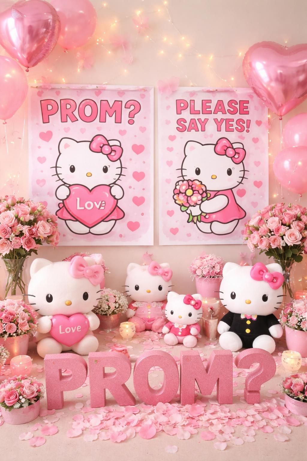 discover an adorable and charming hello kitty-themed promposal idea that will make your invitation unforgettable and sweet.