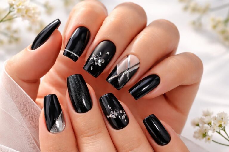 discover chic and edgy black spring nail designs with our ultimate guide. from bold patterns to elegant styles, find inspiration to elevate your nails this season.