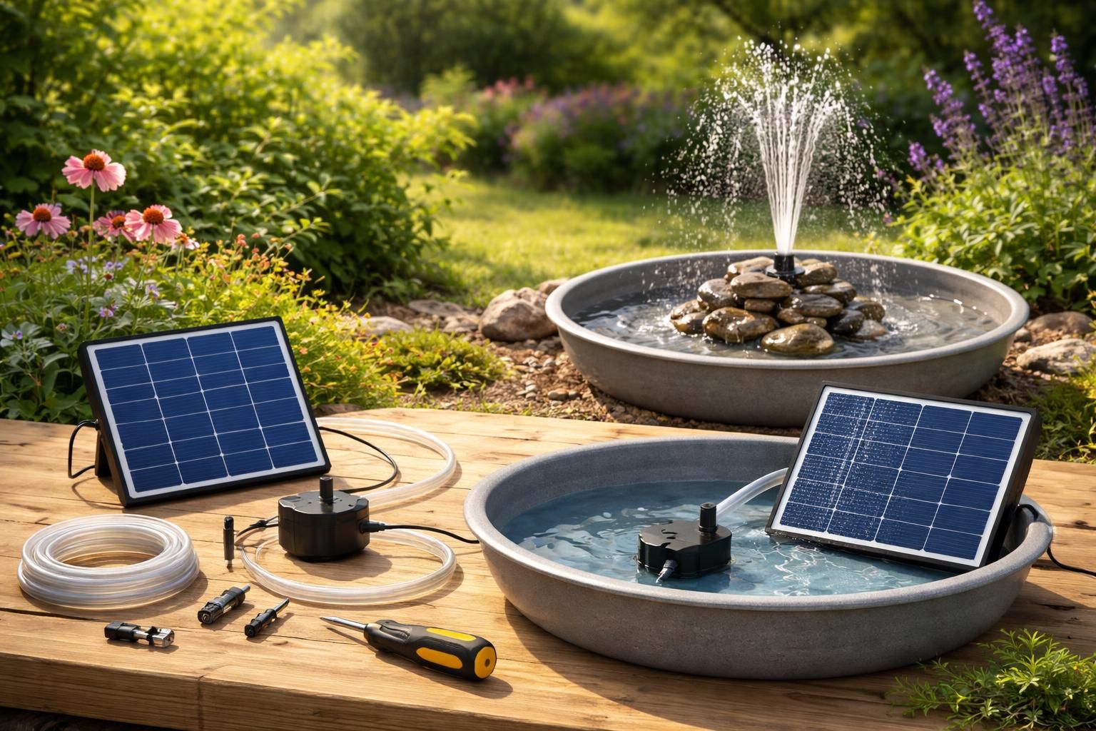 learn how to build your own solar-powered fountain with this easy step-by-step guide. save energy and add a beautiful, eco-friendly feature to your garden.