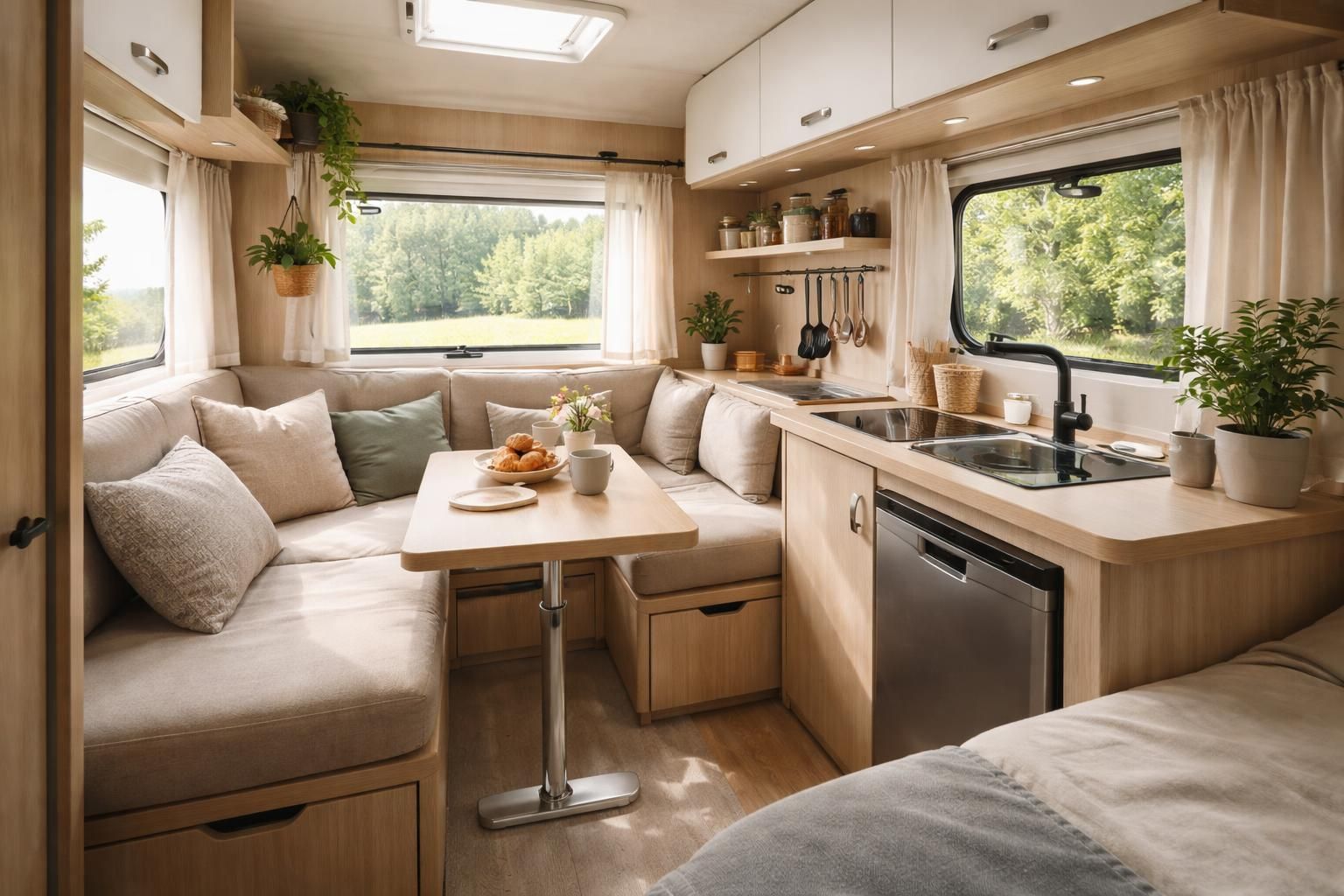 discover creative and functional interior ideas designed specifically for small campers, maximizing space and comfort on the go.