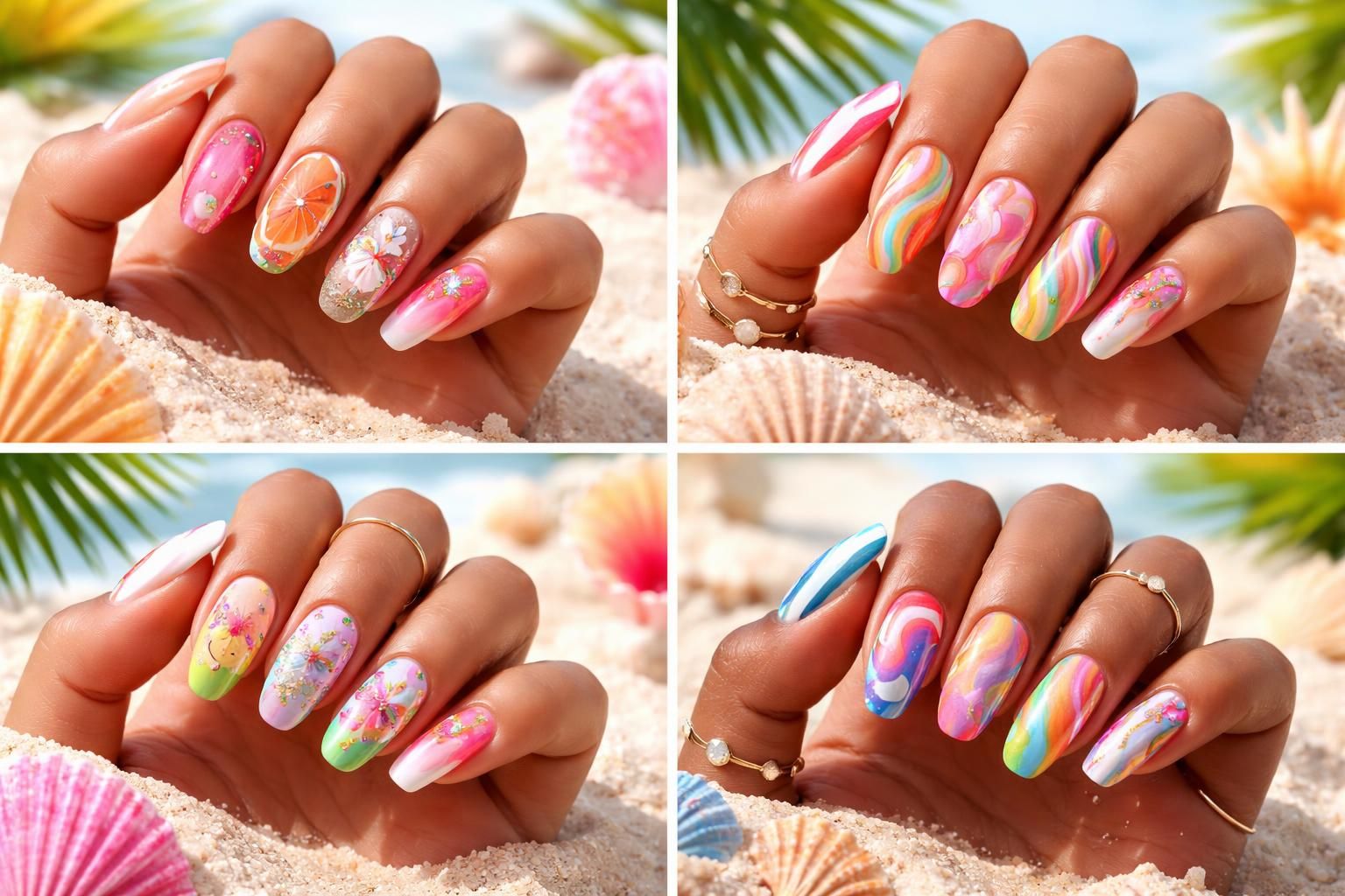 discover the hottest creative and trendy summer nail art inspirations to elevate your style this season. explore vibrant designs, fresh ideas, and must-try looks for a perfect summer manicure.
