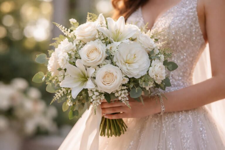 discover elegant white prom bouquet ideas to perfectly complement your look and make a stunning impression on your special night.