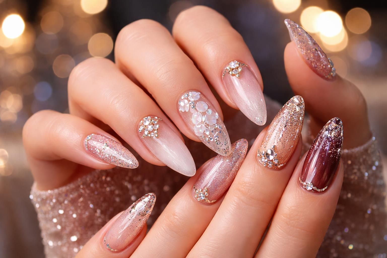 discover stunning acrylic nail designs perfect for prom night. get inspired with elegant, trendy, and eye-catching styles to complete your prom look.