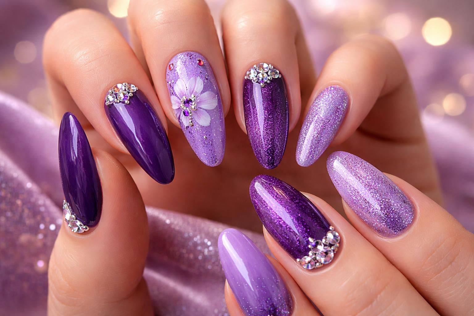discover stunning purple nail art ideas perfect for prom night. from elegant designs to bold styles, find inspiration to make your nails stand out on your special evening.